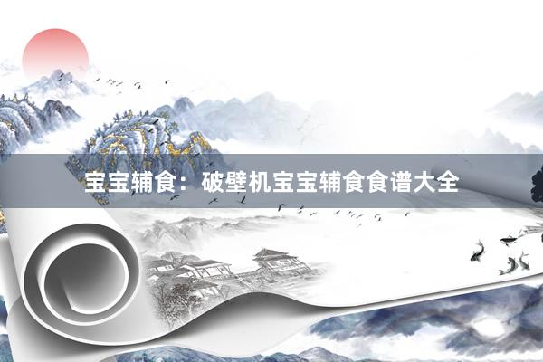 宝宝辅食：破壁机宝宝辅食食谱大全